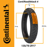 CONTI ROAD ATTACK 4 120/70ZR17 M/M/C (58W) TL FRONT TIRE